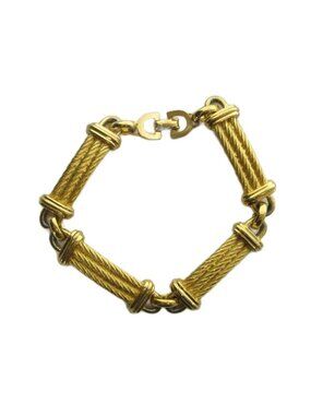 Dior Bracelet Bangle Logo Gold